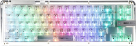 KiiBoom Phantom 68 65% Hot Swapable Crystal Gasket-Mounted Mechanical Keyboard, BT5.0/2.4GHz/USB-C traadita NKRO m&auml;nguklaviatuur l&otilde;unapoolse RGB-ga, 4000mAh akuga Win/Mac (Cleqar)