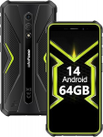 Ulefone Armor X12 Pro vastupidav nutitelefon, 8GB + 64GB v&auml;ljas mobiiltelefon, Android 14 8-tuumaline 4860mAh, 13MP + 8MP kaamera NFC/OTG/Face ID/4G Dual Nano SIM roheline