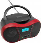 Boombox kaasaskantav CD-m&auml;ngija koju Bluetoothiga, Boombox CD-m&auml;ngija, FM-raadio kombinatsioon, stereoheli, vahelduvvoolu/akutoitega, CD/CD-R/RW &uuml;hilduv, toetab AUX/USB/k&otilde;rvaklappe, uneaeglustaja.