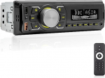 ESSGOO 1DIN MP3 autoraadio Bluetoothiga DAB+ RDS AM FM koos 2x USB SD AUX k&auml;ed-vabaduse komplektiga