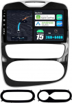 Android 14 IPS autoraadio, mis sobib Renault Clio (2013-2019) jaoks - Sisseehitatud CarPlay Android auto - Tasuta tagurduskaamera - 2G + 32G - 10.1 tolli 2 DIN - DAB roolijuhtimine 4G WiFi Fast