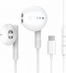 USB C k&otilde;rvaklapid iPhone 16 15 Plus Pro Max iPad Pro k&otilde;rvaklapid koos kaabliga USB C, mikrofon, helitugevuse reguleerimine Samsung S24 S23 S22 S21 S20 A53 A54 Google Pixel 8 7 6A 5 4 OnePlus 10 9