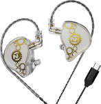ND Venus 10mm Dual Magnetic Dynamic Driver IEM k&otilde;rvaklapid HiFi Wired Gaming K&otilde;rvaklapid 2 Pin eemaldatav kaabel (ilma mikrofonita, Crystal