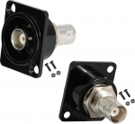 PENGLIN 2tk D-t&uuml;&uuml;pi BNC-paneelipesa adapter, 50 Ohm paneelipesa naise ja naise koaksiaalkaabli pikendus l&auml;bi pistikupesa pistiku.