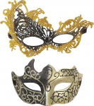 Oidea Paare Maskerade Masken: Elegante Spitze venezianische Party Maske Halloween Kost&uuml;m Karneval Masken Set f&uuml;r Damen und Herren
