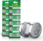 LiCB 20 x LR1130 AG10 1.5V leelispatareid kellade patareid
