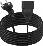 Pikenduskaabel Euro Plug 90 kraadi pikenduskaabel L&uuml;hike C-t&uuml;&uuml;pi pistik Euro Plug C-t&uuml;&uuml;pi Euro, 2.5A 250V TV arvutimonitor projektor kodumasinatele (5M)