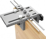 3-in-1 Dowel Jig Dowel Jig Dowel Hole Drill 6 mm / 8 mm / 10 mm / 15 mm Woodworking Self-Centring Dowel Drilling Templates Guide Set with Many Accessories, High Precision