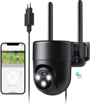NUASI 4G LTE Outdoor Surveillance Camera with SIM Card, Outdoor Camera Surveillance Without WLAN with AI Person Detection, 2K Colour Night Vision, 2-Way Audio, IP66