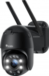 Ctronics 5 x Optical Zoom Surveillance Camera Outdoor WiFi PTZ Dome WiFi IP Camera Outdoor with Human Motion Sensor Automatic Tracking 30 m Night Vision in Colour 2-Way Audio IP66 Waterproof