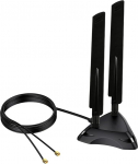 Dual Band 2.4GHz 5GHz 5.8Ghz RP-SMA Gaming WiFi 6E 802.11ac/ax traadita antenn magnetilise alusega Intel AX201 AX200 PCIe NGFF WiFi USB kaart PC Desktop PCIe WiFi kaart traadita v&otilde;rgu ruuterile