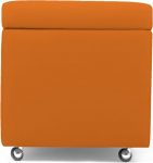 Arketicom Uus Pandora Swing Bean Bag Stool koos ratastega Faux nahast Jalatugi koos ratastega Tooli Pink Pehmendusega kummist kevadpuff Design Main Decor kohvilaud Modern 42 x 42 cm Arancione