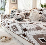 NUODWELL pehme pluusist diivanikate pestav paks libisemisvastane diivanikatte 1 2 3-kohaline diivanipadi diivanikate koertele m&ouml;&ouml;bli kaitsja (khaki, 90x160cm)