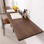 Schwebender, an der Wand montierter Klapptisch f&uuml;r Arbeitszimmer, Schlafzimmer, W&auml;scherei, Balkon, K&uuml;che, zusammenklappbarer Computertisch und Esstisch (L 80 x B 40 cm)