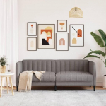Homgoday Loveseat diivan 2-kohaline diivan Lounge diivan Polsterdatud diivan koos k&auml;etugedega Loveseat Double diivan istumine m&ouml;&ouml;bel diivan elutuppa magamistoas Taupe kangas