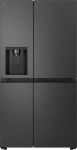 LG GSJC40EPPE Side-by-Side k&uuml;lmik koos s&uuml;gavk&uuml;lmikuga - uks ukses funktsiooniga, fikseeritud vee&uuml;hendus, Total NoFrost, kaasaegne lame uks, matt must metallist, 641 L