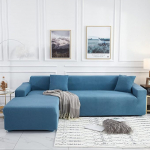 Stretch-Sofabezug, Haustierbest&auml;ndig, rutschfest, M&ouml;belschutz, Waschbar, Couchbezug-Set(Dark Blue,4 Seater(235-300cm))