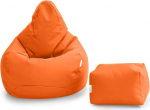 Loft 25 Gaming Bean Bag Outdoor Gaming Chair siseruumide elutuba v&auml;ljas veekindel ergonoomiline disain keha toetamiseks (oranž, Bean Bag Set)