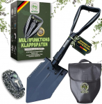 Kokkupandav labidas 6-in-1 koos kobara, saek&auml;&auml;ride ja v&ouml;&ouml;kotiga, aialabidas, s&uuml;sinikterasest labidas, ideaalne seikluseks, telkimiseks, v&auml;ljas, auto tarvikud (must)