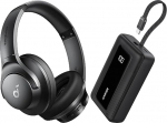 soundcore by Anker Bluetooth Over-Ear k&otilde;rvaklapid (m&uuml;rasummutus, 40 tundi m&auml;nguaega, k&otilde;rglahutusega heli, s&uuml;gav bass) & Anker Power Bank (20000 mAh, 30 W, USB-C kaabel)