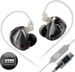 KZ Duonic In-Ear Gaming k&otilde;rvaklapid, In-Ear monitor kolmekordse planaarse magnetilise juhi ja super lineaarse d&uuml;naamilise topeltjuhiga, IEM k&otilde;rvaklapid m&auml;ngijatele, audiof&auml;nnidele