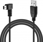 USB A isane Mini USB kaabel 90 kraadise t&auml;isnurga andmete s&uuml;nkroniseerimise laadimiskaabel Gar-min GPS navigeerija DVR Go-Pro Hero 4 3+ digikaamerale (3M)