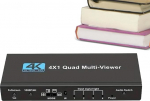 4K Viewer Split Screen TV - &otilde;mblusteta Quad Display Adapter Display Controller Ultra HD Video Wall Processor konsoolile Kodu tarvikud Teater Turvalisus Streaming Live Broadcas