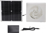 P&auml;ikesep&otilde;hine v&auml;ljat&otilde;mbeventilaator, 12 W 12 V DC monokristalliline p&auml;ikesepaneeliga ventilaator, kasvuhoone ventilatsiooniks, must