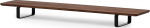 Oakywood Dual Monitorst&auml;nder f&uuml;r 2 Computer, monitor halterung, stand f&uuml;r 2 Monitore, Schreibtisch Organizer Zubeh&ouml;r, handgefertigt, 105x23 cm (41,3 "x9"), Eiche / Nussbaum, max. Belastung 100 kg