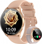 Blackview Smartwatch Naised Mehed, 1,43-tolline AMOLED-ekraan, virtuaalne Always-on-kell, Fitness-kell koos telefoni funktsiooniga, aktiivne/vastuv&otilde;tja, spordikell, sammuloendur, pulssi-unen&auml;gemik, Android iOS-i jaoks