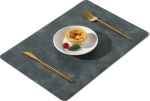 ApuaVireo&Co lauakomplektid, Rechteckige Tischsets aus PU-Leder, 43,2 x 29,9 cm, 4 tk, Mehrfarbig(Haze Blue)