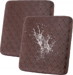 SHANNA Stretch Seat Cushion Diivan Cover Non-Slip Seat Cushion Covers 2-Seater Veekindel Jacquard Diivan Padi Covers High Elastic Outdoor Cushion Diivan Cover Washable for Pets (Coffee)