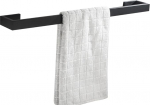 Flybath r&auml;tikuriba 304 roostevabast terasest &uuml;he kihi vannir&auml;tikuhoidja seinale paigaldatud, 60 cm / 24 tolli, matt must viimistlus