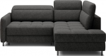 Baar nurgadiivan 208 x 100 x 160 cm - Diivan voodikastiga ja reguleeritavate peatugedega - metallist jalgadega diivan - magamisfunktsiooniga diivan 160 x 128 cm - paremal - kangas Raquel 05