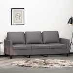 ZEYUAN 359340 3-kohaline diivan hall 180 cm kunstnahast, Diivanid ja diivanid, Diivanid elutuppa, Diivan teismeliste tuppa, Relax diivan, Diivan magamistuppa, Polsterdatud diivanid