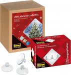 Idena 90214 LED Fairy Lights 200 LED-iga kuldkollases toonis, 29,9 m, sisaldab 20 iminapakkujat koos kinnitusauguga, kasutamiseks v&auml;ljas ja siseruumides, peodekoratsioonid, j&otilde;ulukaunistused.