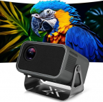 4K kodukino projektor 500 ANSI luumeniga, Native 1080P, toetab 4K, automaatne fookus ja keystone korrektsioon, WiFi 6 ja Bluetooth 5.0, Smart Projector 4K magamistoas ja kodukinosaalis