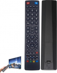 Ersatz-TV-Fernbedienung - perfekt f&uuml;r alle LCD-/LED-/3D-HD-Smart-TVs - keine Einrichtung erforderlich Technika/Blaupunkt Fernbedienung, Schwarz