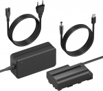 NP-F550/F770/F970 dummy akukomplekt, vahelduvvoolu toiteadapter koos aku&uuml;hendusega Sony CCD-SC55 TR516 TR716 TR818 TR910 TR917 jaoks