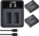 2tk DMW-BLG10 DMW-BLE9 DMW-BLG10E aku ja LED topeltlaadija Panasonic Lumix DMC-ZS60, DMC-ZS100, DMC-LX100, DMC-GF3,GF5,GF6,DMC-GX7,DMC -GX85,GX80,DC-TZ90,TZ95,TZ99 9