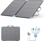 220 W Bifacial kokkupandav p&auml;ikesepaneel, 23,5% t&otilde;husus, 20 V monokristalliline p&auml;ikesepaneel, IP68 veekindel MC4 v&auml;ljundkaabliga ja tugevdatud toetused elektrijaamale, telkimisele, matkaautodele, aiale
