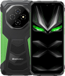 Blackview Fort 1 AI Outdoor Smartphone, Magic AI Photo Editor, 18GB+256GB, 11000mAh aku, 16MP+8MP, 6.56'' HD+, IP68 IP69K Vastupidav mobiiltelefon ilma lepinguta, Android 15, Dual SIM, GPS NFC - roheline