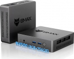 BMAX Mini PC W11 Pro, Intel N4500 (kuni 2.8GHz), 8GB LPDDR4 + 256GB M.2 SSD Micro Office PC, 4K UHD Dual HDMI, WiFi 5, Bluetooth 5.0, Gigabit Ethernet USB*4, lauaarvuti &auml;ri, kodukino jaoks