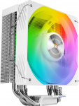 Mars Gaming MCPU-X4ARGB protsessorijahuti 220W TDP, 4x uue p&otilde;lvkonna HCT soojatorud, PWM ventilaator SI Extreme-Silent ARGB 120 mm, tasakaalustatud vaskkera, &uuml;hilduv Intel ja AMD, valge