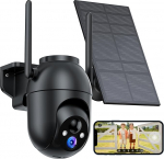 V&auml;livalve kaamera, aku ja p&auml;ikeseenergia: 2K WiFi kaamera v&auml;ljas traadita - 360 &deg; PTZ v&auml;likaamera monitoriga h&auml;ires&uuml;steemiga &ouml;ise n&auml;gemise funktsiooniga WiFi kaamera liikumisanduriga