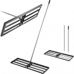 KADAX murupuhasti 89 x 29 cm koos k&auml;epidemega, tasandusraie muru hooldamiseks, muru tasandusraie p&otilde;randa tasandamiseks, metallist muru tasandusraie