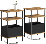 V&auml;ike k&uuml;ljelaud koos laadimisjaamaga, 2 tk, k&uuml;ljelaud v&auml;ikestesse ruumidesse, kitsas &ouml;&ouml;kapp pistikupesaga, diivan, laua k&otilde;rval, elutuba, magamistuba, rustikaalne pruun