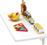 An der Wand montierter, klappbarer Fr&uuml;hst&uuml;cksbartisch f&uuml;r die K&uuml;che zu Hause, zum Ausklappen, mit Klapptischfunktion f&uuml;r das B&uuml;ro und den Laptop, L40~120 cm (L120 x B60 cm/L47 x B24i)