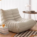 Fucxeoy Togo kaminatool, Corner Bean Bags, mugav Lazy Floor Diivan, Foam Lounge Chair Diivan ergonoomilise disainiga, elutuppa, magamistuppa, &uuml;hiselamusse, salongi, kontorisse