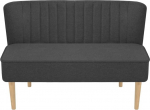 244071 Diivan kangas 117 x 55,5 x 77 cm Tume Hall